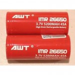 AWT 26650 3.7V 5200mAh 45A Li-ion Battery 