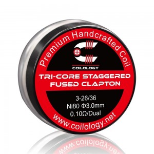 Coilology Tri-Core Staggered Fused Clapton Coil Set 2PC/Box