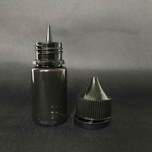 Black PET Tank Gorilla Bottle with Tamper Evident Childproof Cap