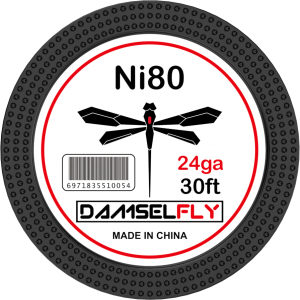 DAMSELFLY Ni80 Fused Clapton 24GA 0.5mm 30ft
