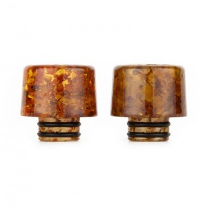 AS218 510 Drip Tip Leaf Pattern Resin Material