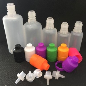 E-juice Bottle PE Material with Tamper Evident Childproof Cap