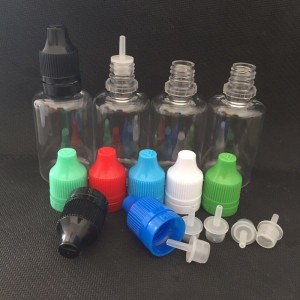 Tank Bottle PET Material with Tamper Evident Childproof Cap