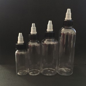 Tank Tip Bottle PET Material with Pressure Cap