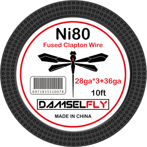 Damselfly Ni80 Fused Clapton Wire 28GA*3+36GA 