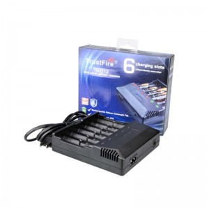 TrustFire TR-012 Multifunctional Li-ion and Ni-MH Battery Charger with 6 Slots