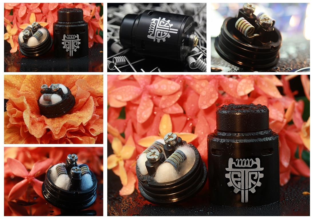 Advken Twirl RDA 24mm BF Rebuildable Dripping Atomizer Real Shot