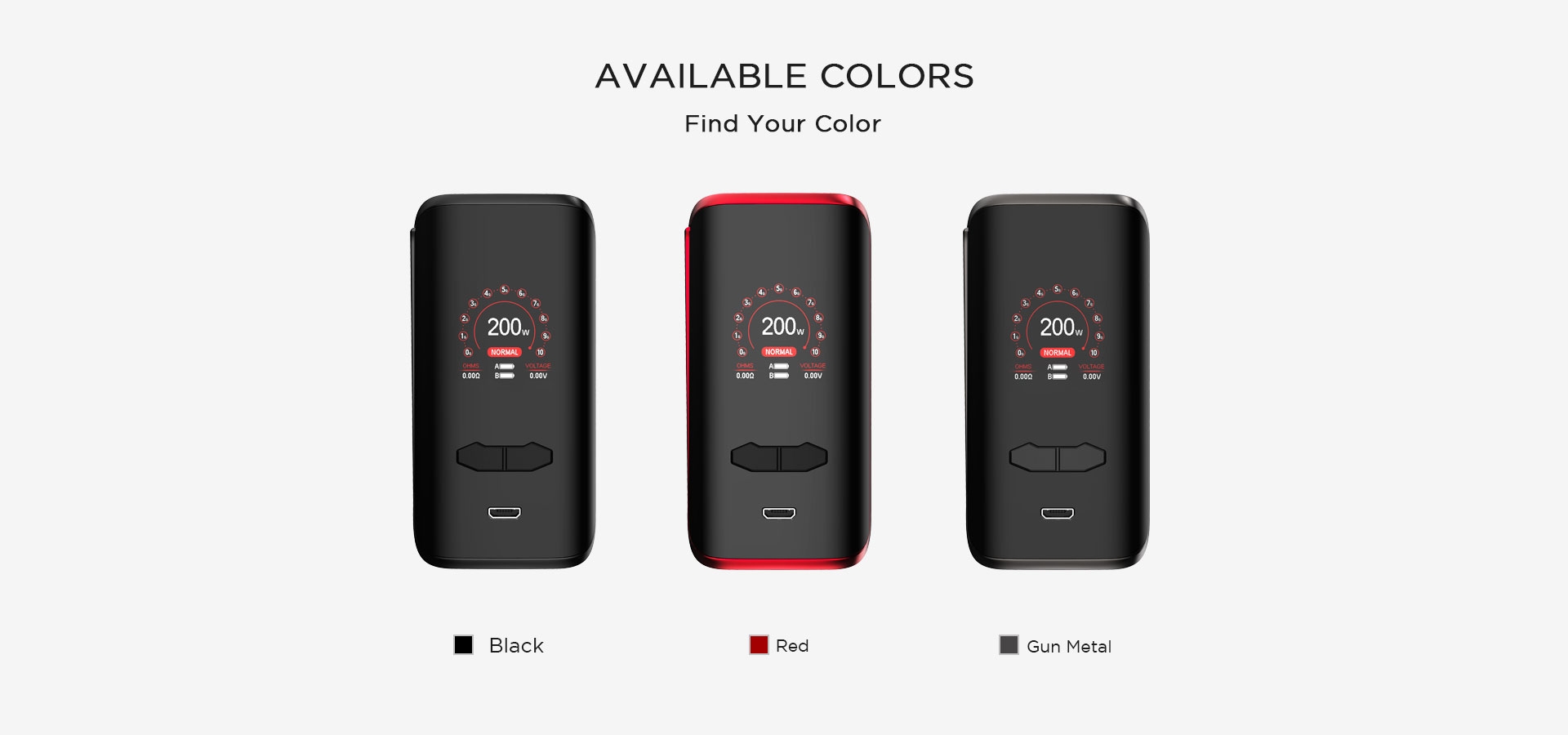 VX200 Box Mod Color