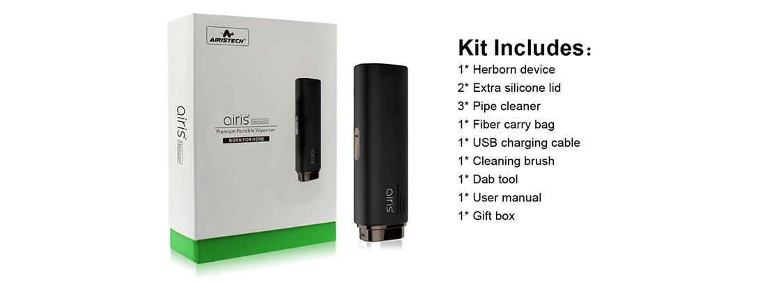 Airis Herborn Dry Herb Vaporizer Includes