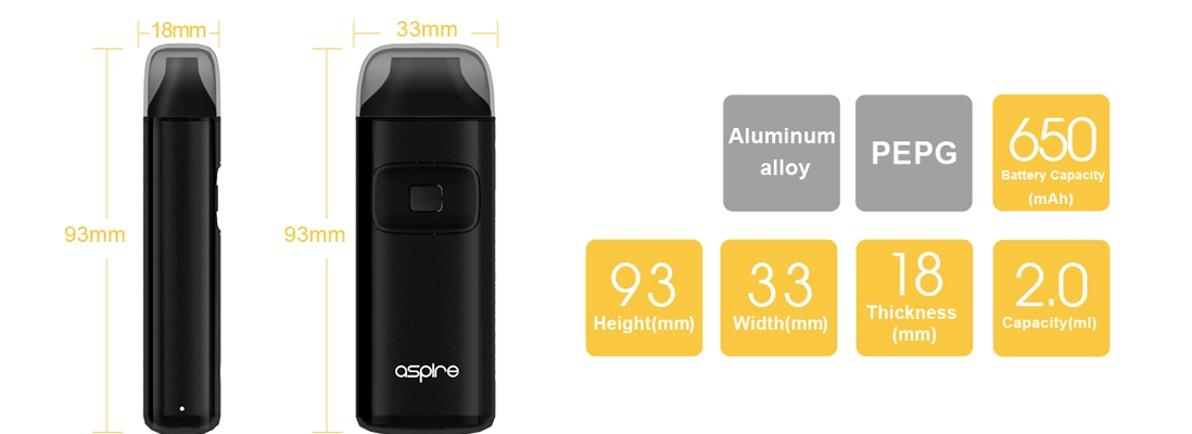 Aspire Breeze Kit parameter