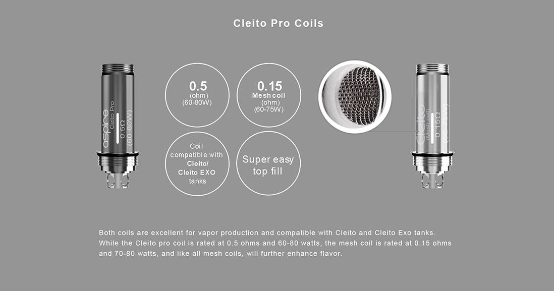 Aspire Cleito Pro Coils