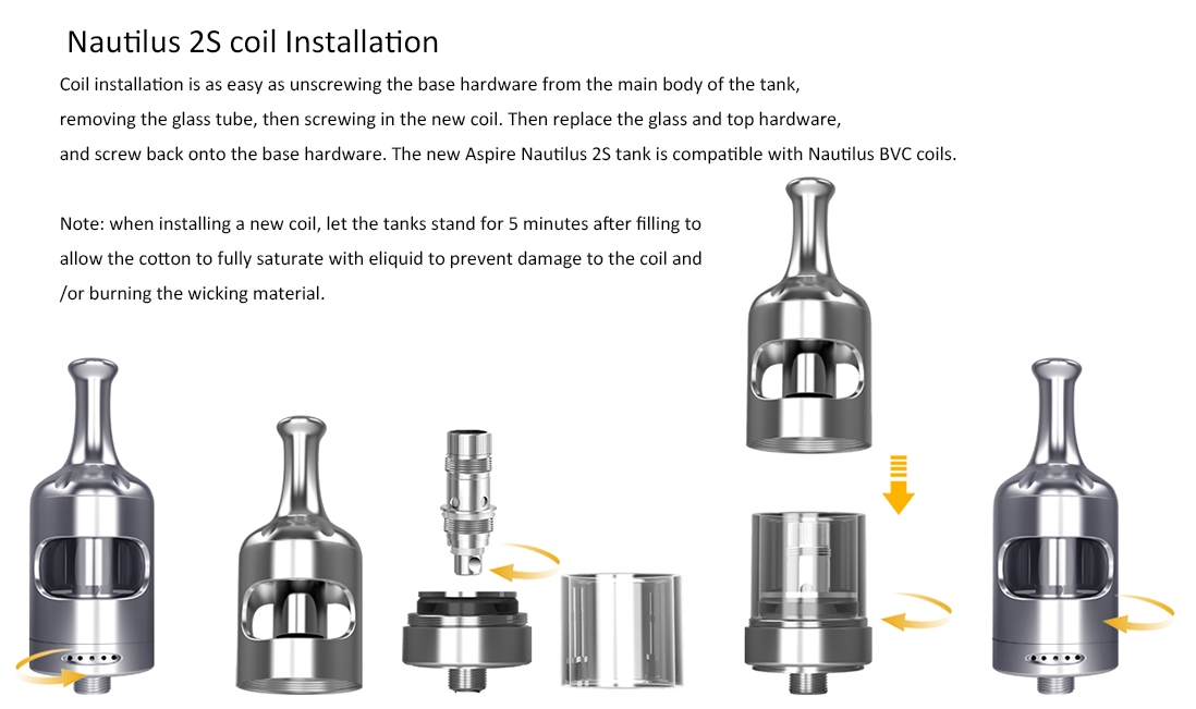 Aspire Nautilus 2S Coil Installation