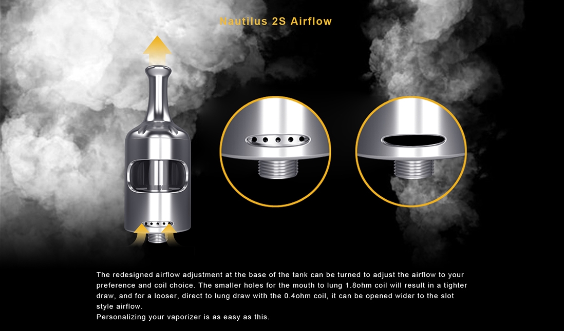 Aspire Nautilus 2S Tank Airflow