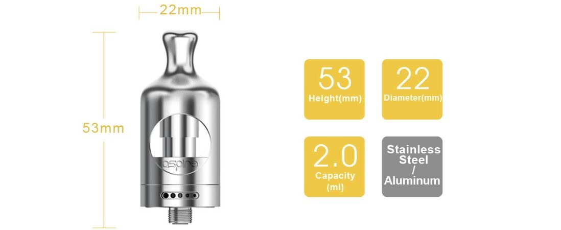 Aspire Nautilus 2 Tank parameter