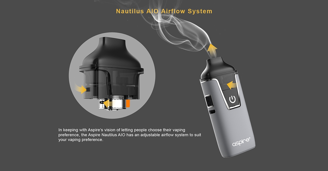 Aspire Nautilus AIO Kit Airflow 