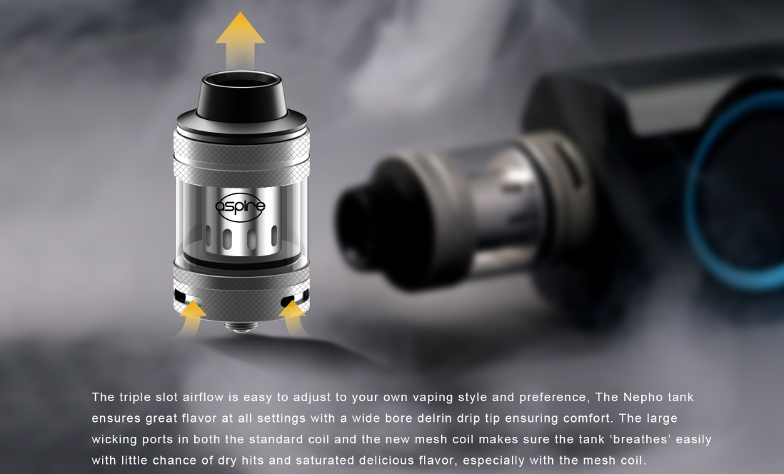 Aspire Nepho Tank Airflow