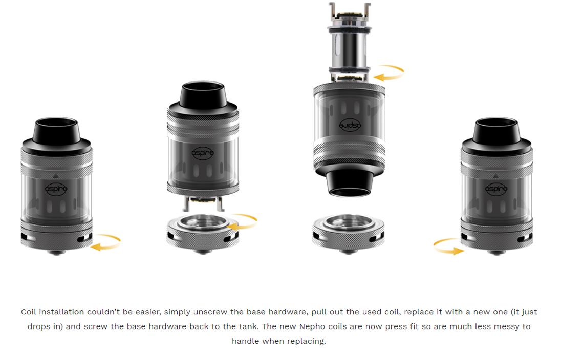 Aspire Nepho coil Installation