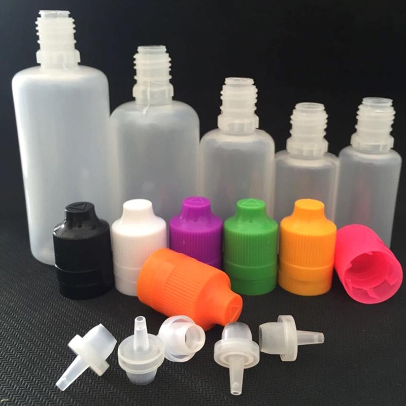 E-juice Bottle PE Material with Tamper Evident Childproof Cap 1