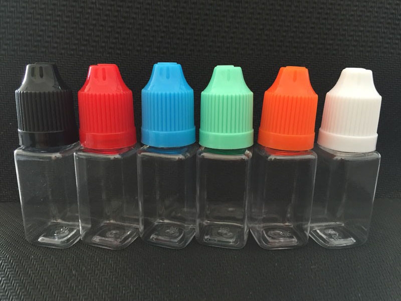  Square E-Juice Bottle PET Material with Pressure Cap 1