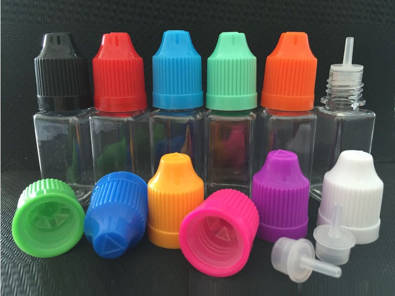  Square E-Juice Bottle PET Material with Pressure Cap 2