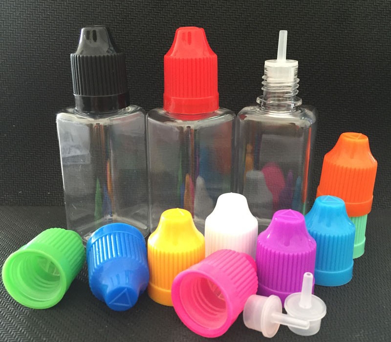  Square E-Juice Bottle PET Material with Pressure Cap 4