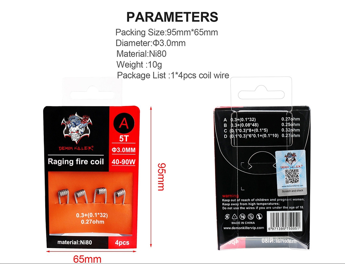 Demon Killer Raging Fire Coil Parameter