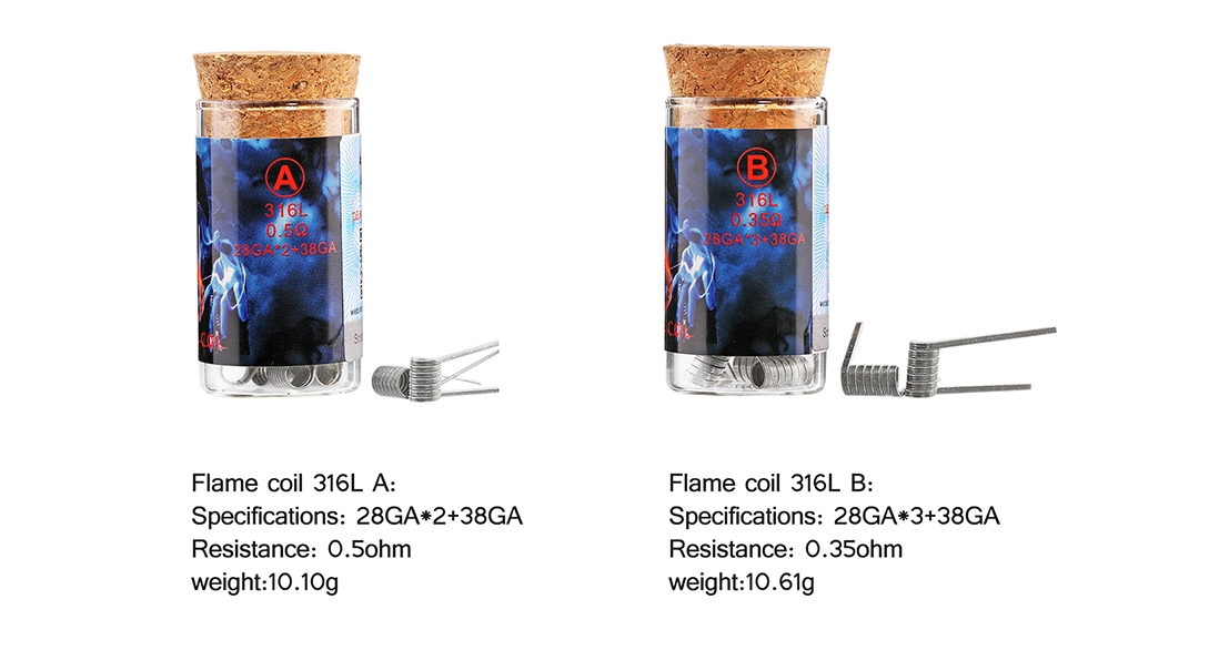 Demon Killer Flame Coil 316L Features