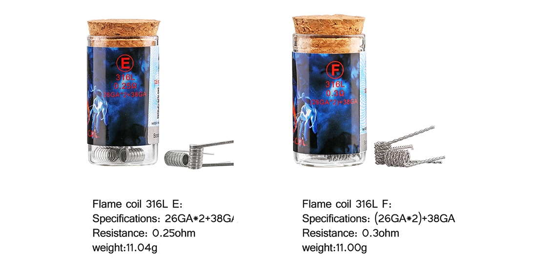 Demon Killer Flame Coil 316L Features