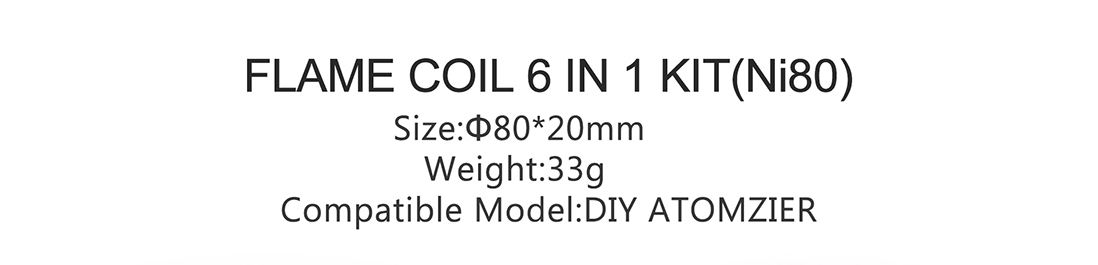 Demon Killer Flame Coil 6 In 1 Kit Ni80 Parameter