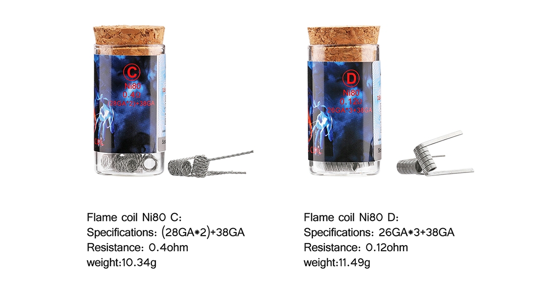 Demon Killer Flame Coil Ni80 Features