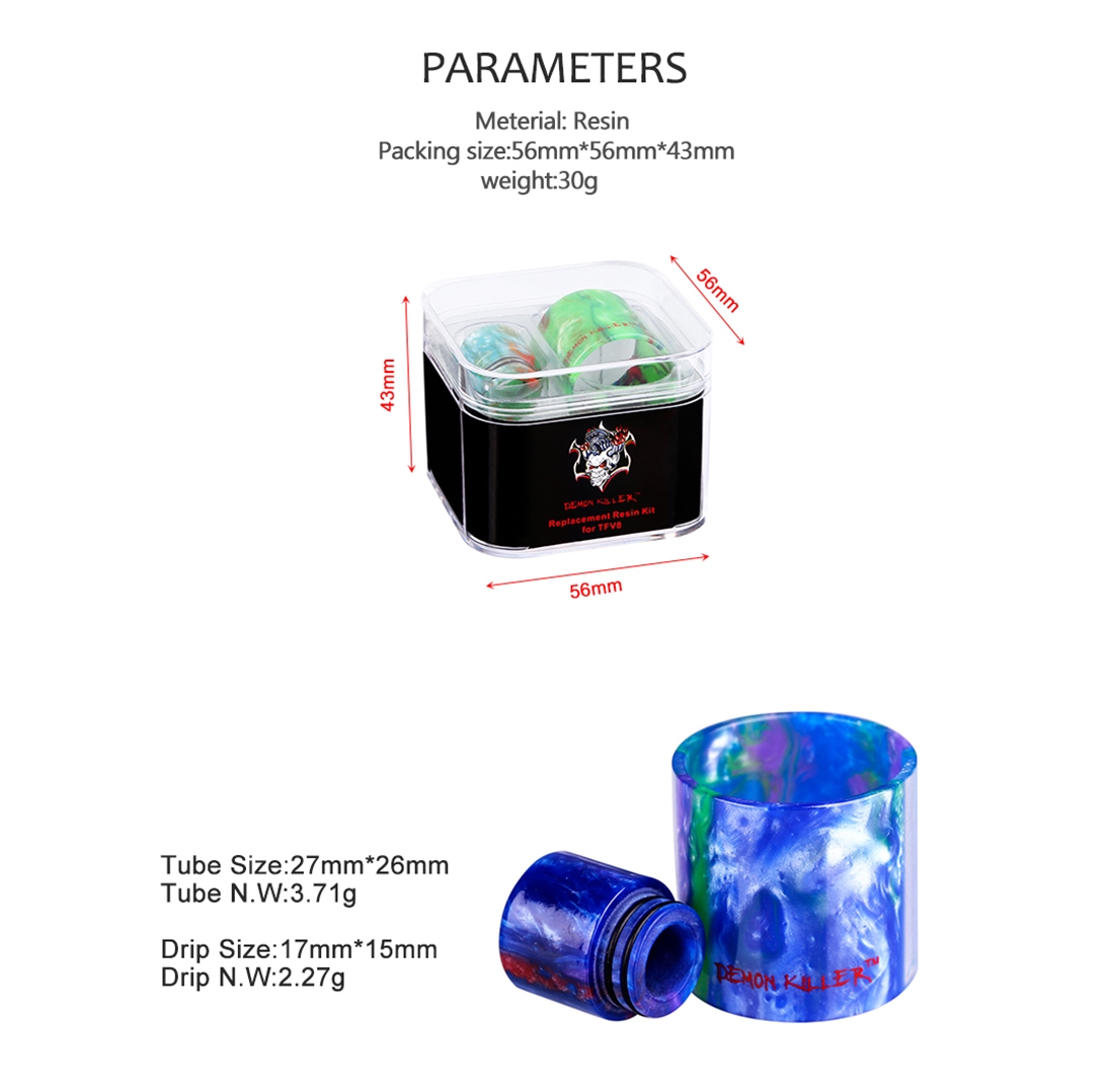 Demon Killer Replacement Resin Kit For TFV12 Parameter