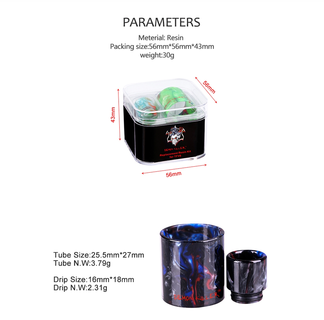 Demon Killer Replacement Resin Kit For TFV8 Parameter