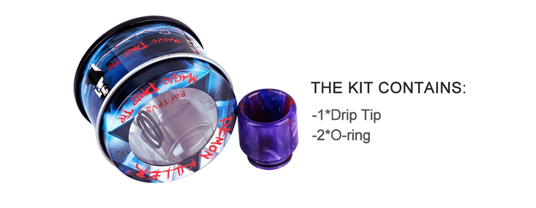 Demon Killer TFV8 Resin Drip Tip Packing List