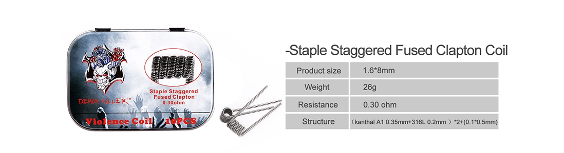 Demon Killer Violence Coil for Staple Staggered Fused Parameter