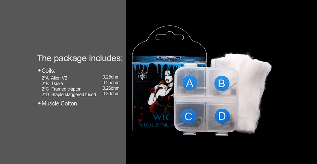 Demon Killer Wick & Violence Coil Packing List