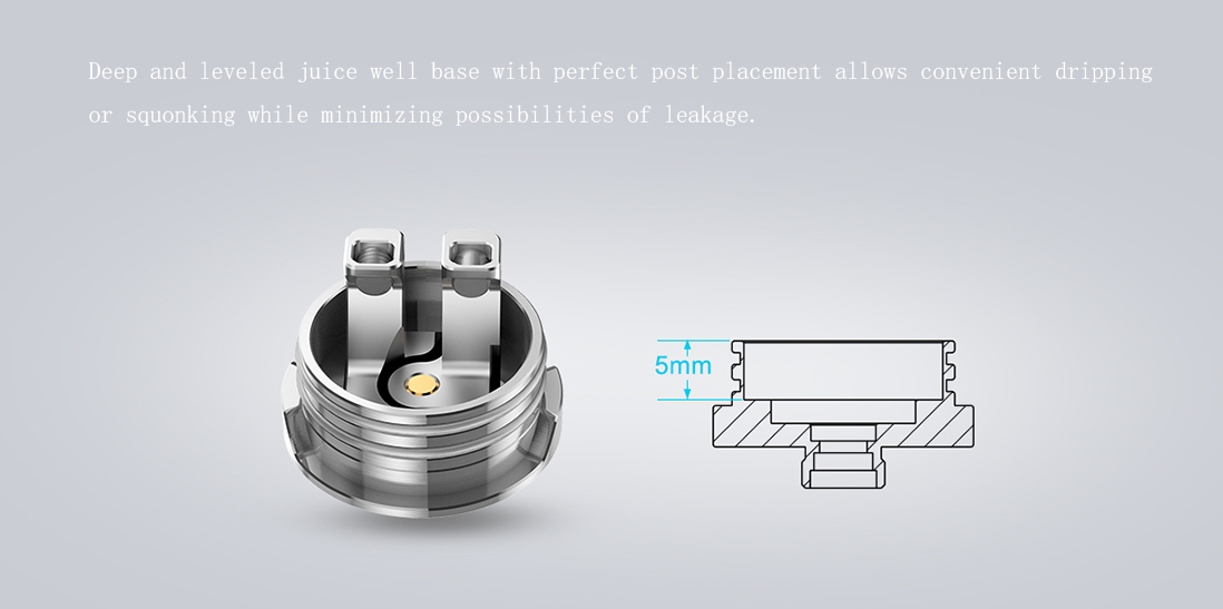 Digiflavor Drop Solo RDA Atomizer Features