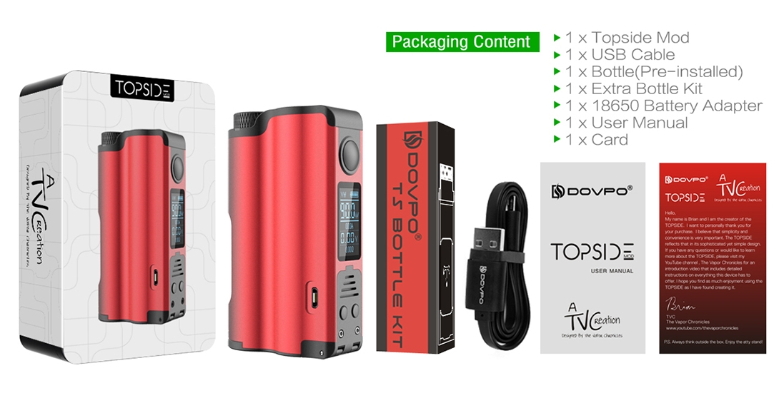 DOVPO Topside Squonker 90W Squonk Mod Package List