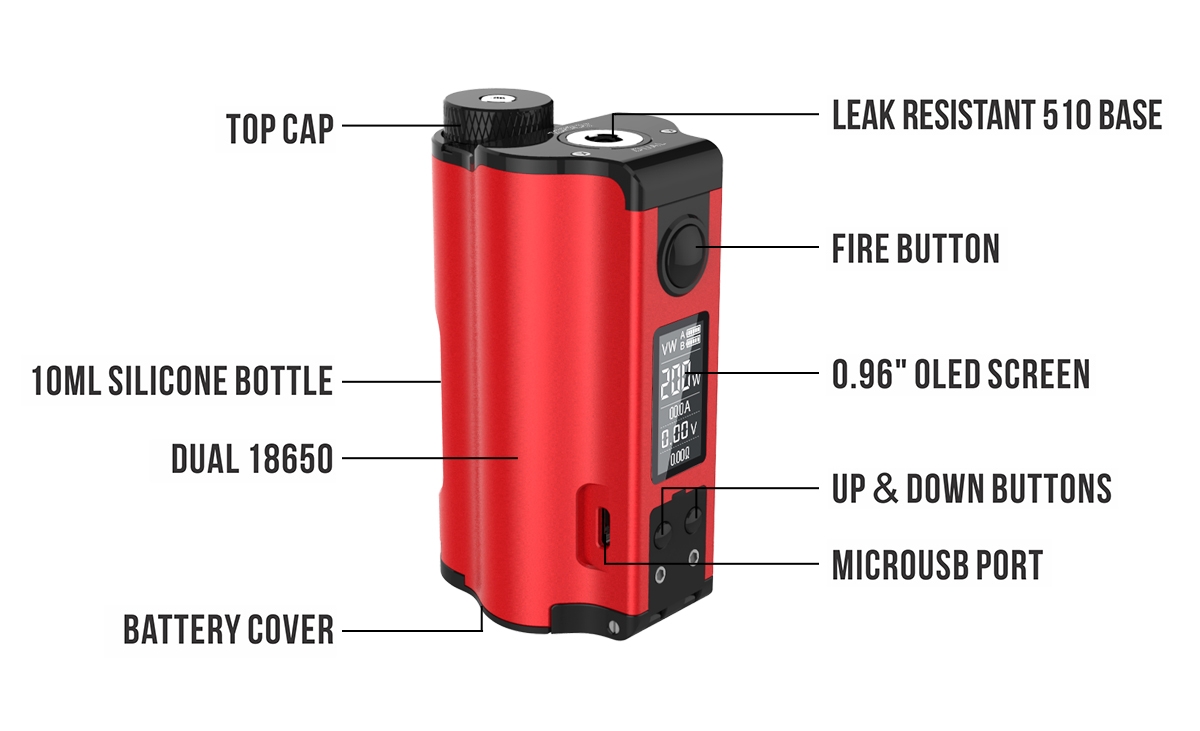 Dovpo Topside dual squonk mod Features