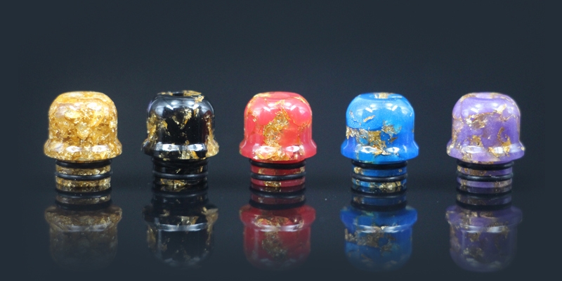 510 Golden Mix Colored Narrow Bore Funnel Drip Tip 3