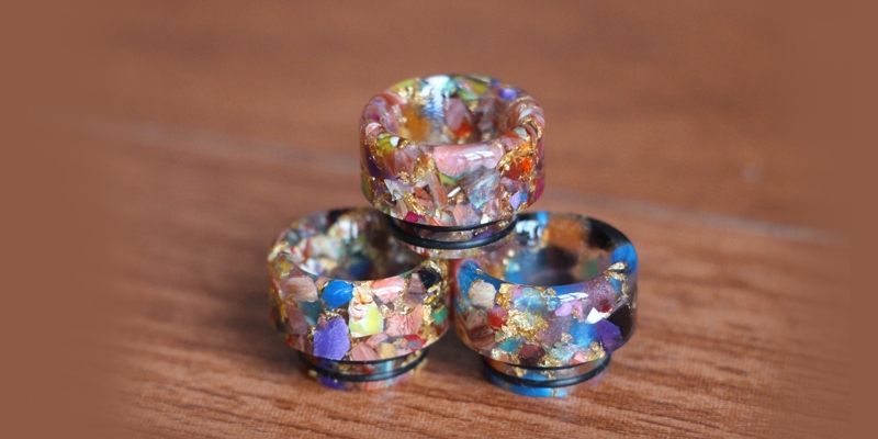  810 Dollars Starry Sky Resin Drip Tip