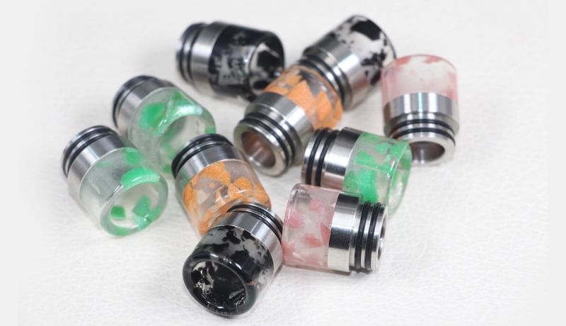 810 Luminous Resin Stainless Steel Drip Tip