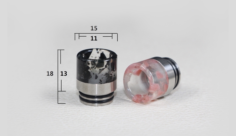 810 Luminous Resin Stainless Steel Drip Tip