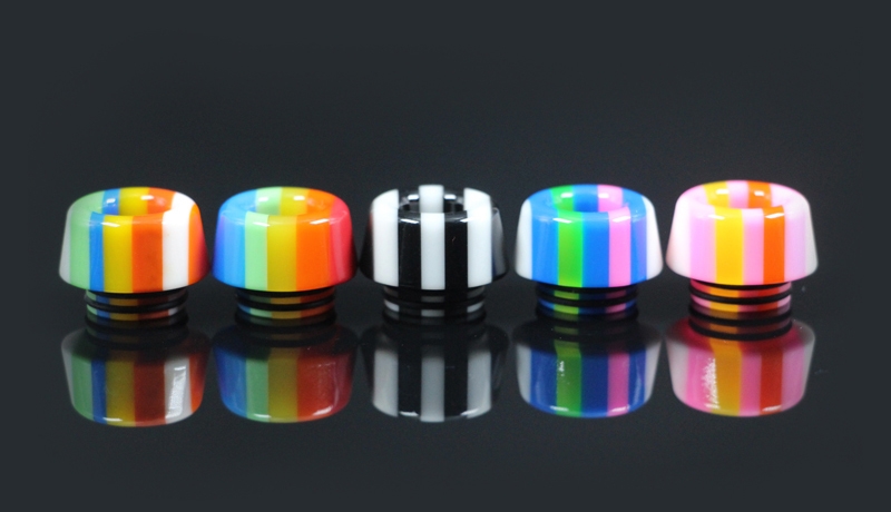 810 Thread Rainbow Mushroom Resin Drip Tip