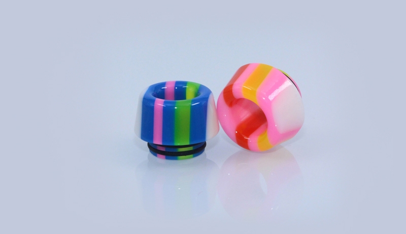 810 Thread Rainbow Mushroom Resin Drip Tip