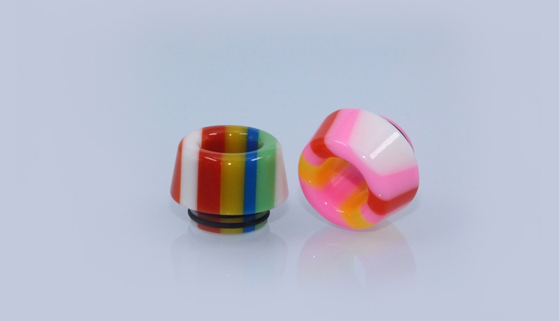 810 Thread Rainbow Mushroom Resin Drip Tip