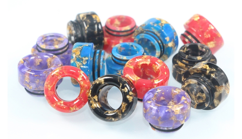 810 Thread Round Style Starry Sky Drip Tip 