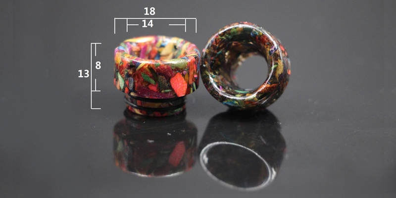 TFV8 810 Epoxy Resin Stabilized Wood Drip Tip