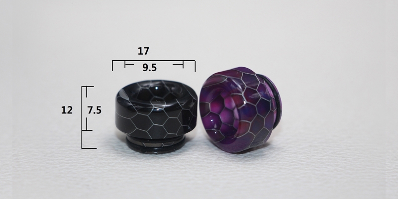 TFV8 810 Resin Snake Skin O-ring Drip Tip