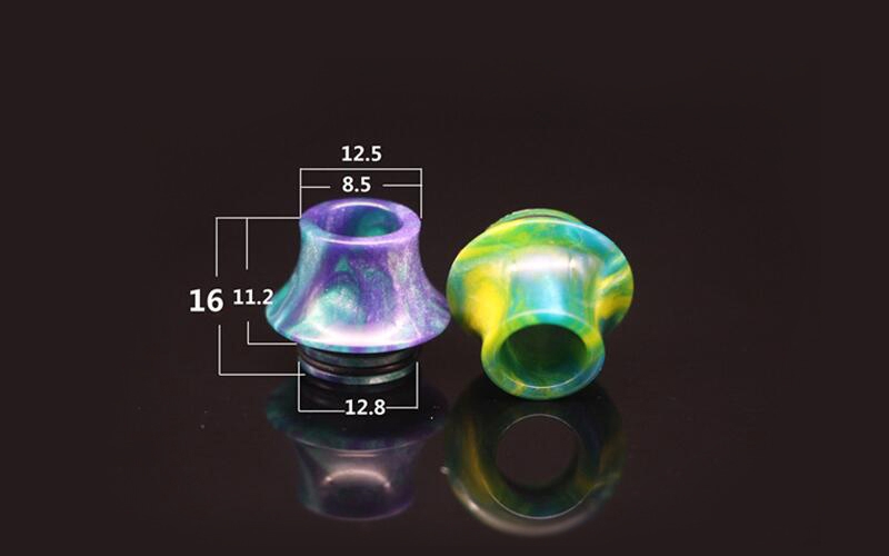 TFV8 810 Thread Cone Resin Wide Bore Drip Tip