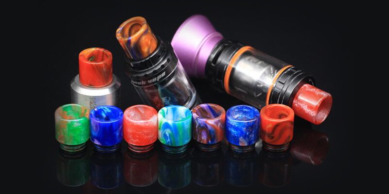 TFV8 810 Thread Epoxy Resin Wide Bore Drip Tip